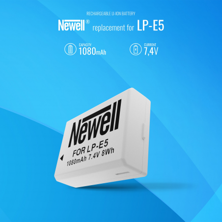 Akumulator Newell zamiennik LP-E5 - Zdjęcie 5 Akumulator Newell zamiennik LP-E5 - Zdjęcie 5