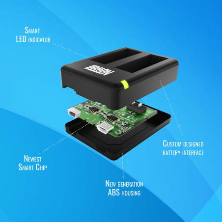 Ładowarka dwukanałowa Newell SDC-USB do akumulatorów AHDBT-401 - Zdjęcie 6