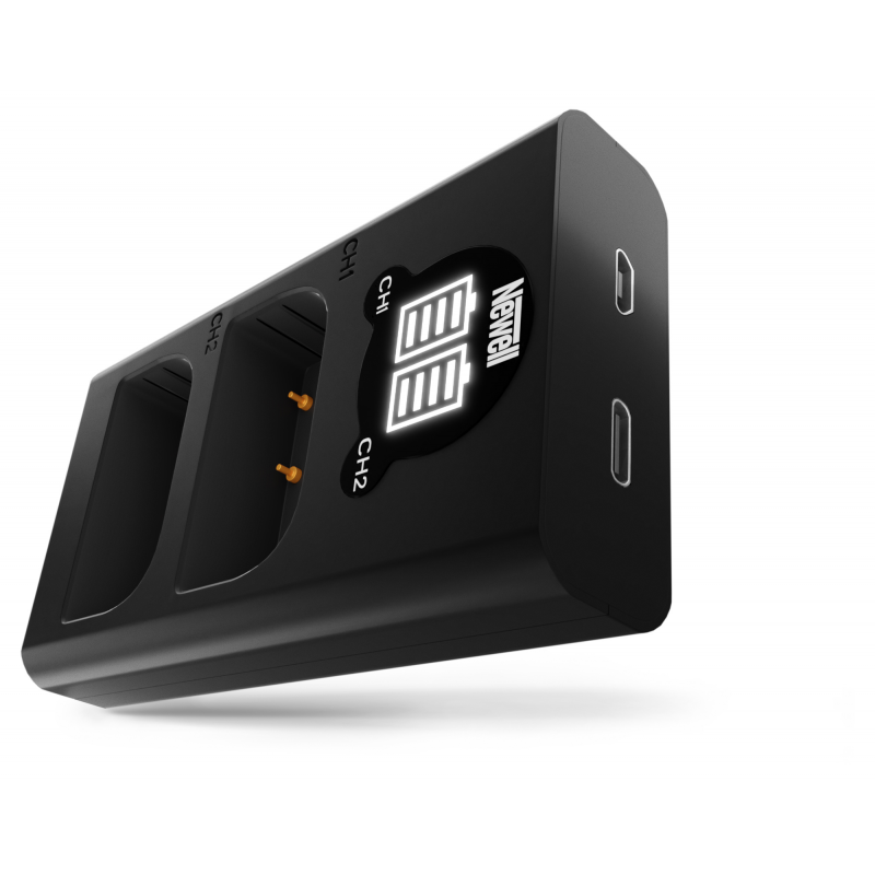 Ładowarka dwukanałowa Newell DL-USB-C do akumulatorów DMW-BLF19 do Panasonic