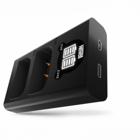 Ładowarka dwukanałowa Newell DL-USB-C do akumulatorów DMW-BLF19 do Panasonic